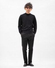 FILIPPO DE LAURENTIIS10G ガーメントダイウール モックネック ニットmb_ma