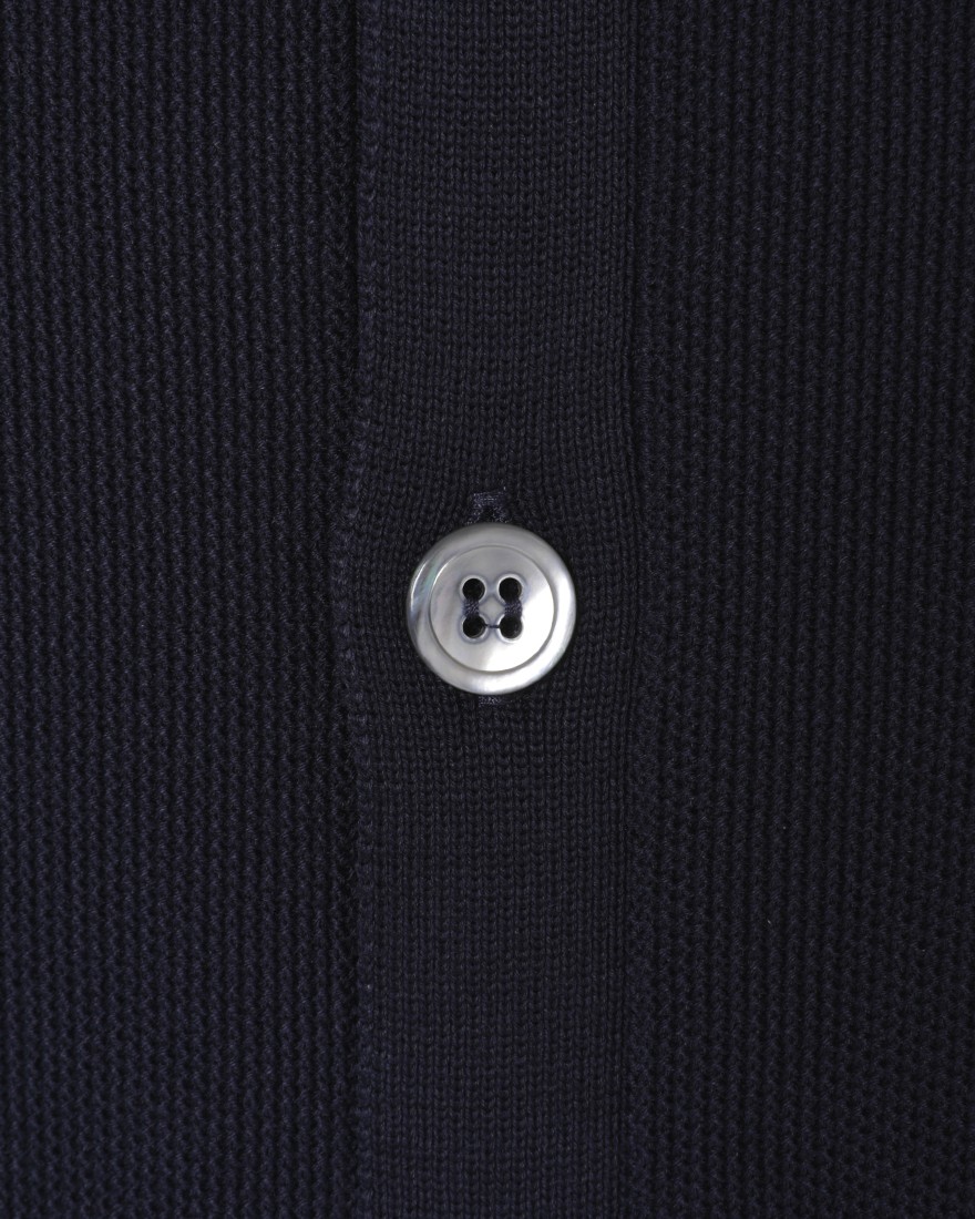 FILIPPO DE LAURENTIIS12G クレープコットン スタンドカラー ニットカーディガン06l