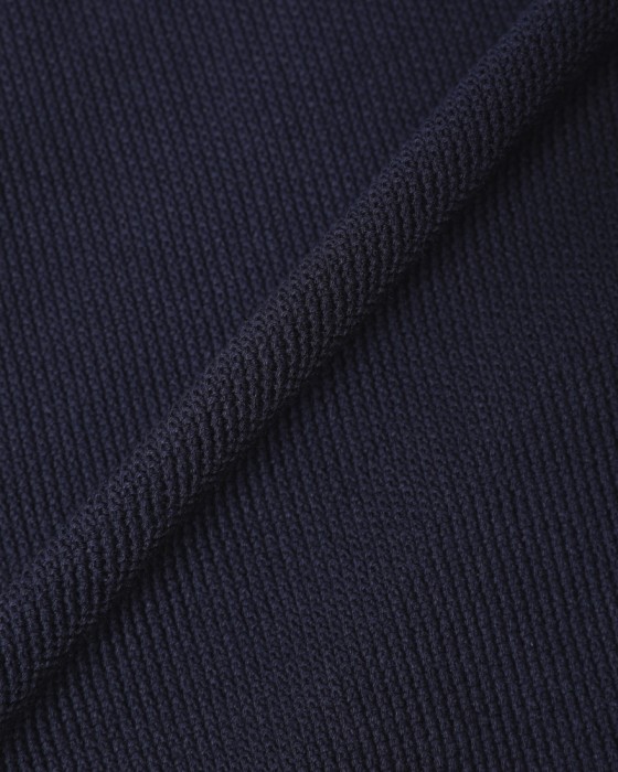 FILIPPO DE LAURENTIIS12G クレープコットン スタンドカラー ニットカーディガン12l