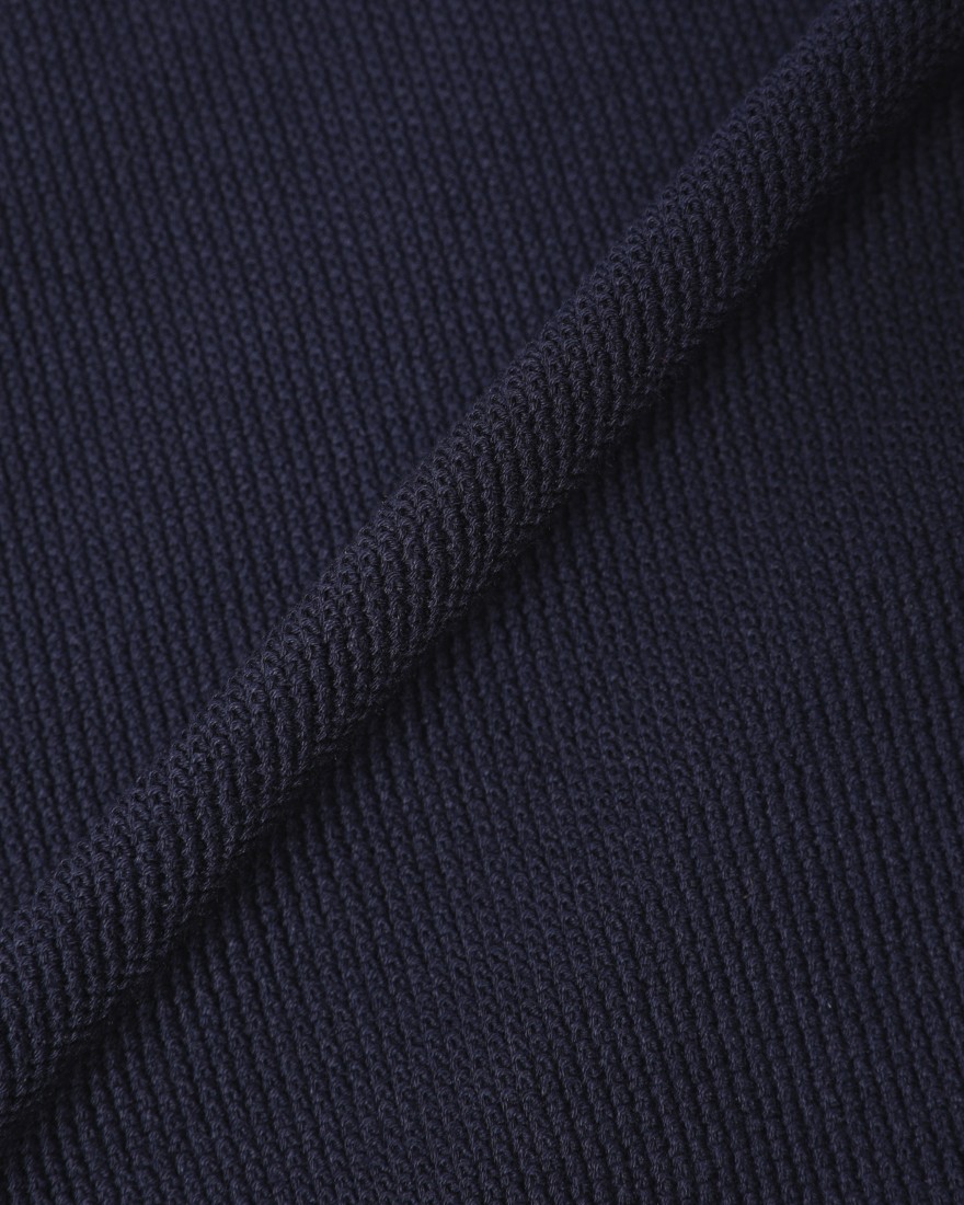 FILIPPO DE LAURENTIIS12G クレープコットン スタンドカラー ニットカーディガン12l