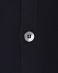 FILIPPO DE LAURENTIIS12G クレープコットン スタンドカラー ニットカーディガンmb_06l