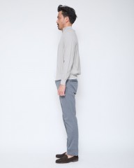 FILIPPO DE LAURENTIIS12G クレープコットン スタンドカラー ニットカーディガンmb_17l