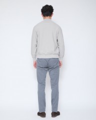 FILIPPO DE LAURENTIIS12G クレープコットン スタンドカラー ニットカーディガンmb_18l