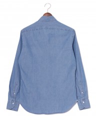 giannettoシャンブレー カッタウェイシャツ 【SLIM FIT】mb_04l