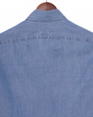 giannettoシャンブレー カッタウェイシャツ 【SLIM FIT】mb_10l