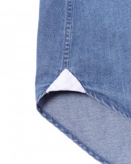 giannettoシャンブレー カッタウェイシャツ 【SLIM FIT】mb_13l