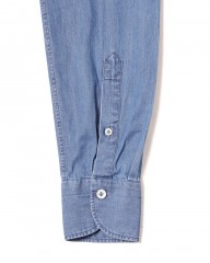 giannettoシャンブレー カッタウェイシャツ 【SLIM FIT】mb_15l