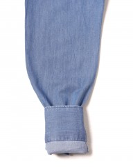 giannettoシャンブレー カッタウェイシャツ 【SLIM FIT】mb_16l
