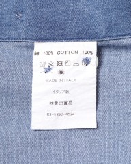 giannettoシャンブレー カッタウェイシャツ 【SLIM FIT】mb_19l