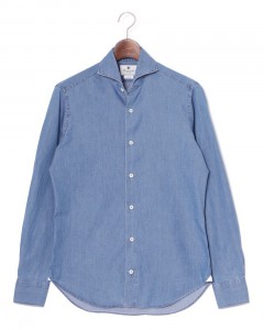 シャンブレー カッタウェイシャツ 【SLIM FIT】