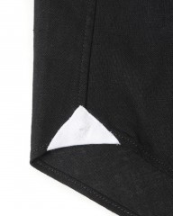 giannettoリネンコットン ブラック カッタウェイシャツ 【SLIM FIT】mb_10l