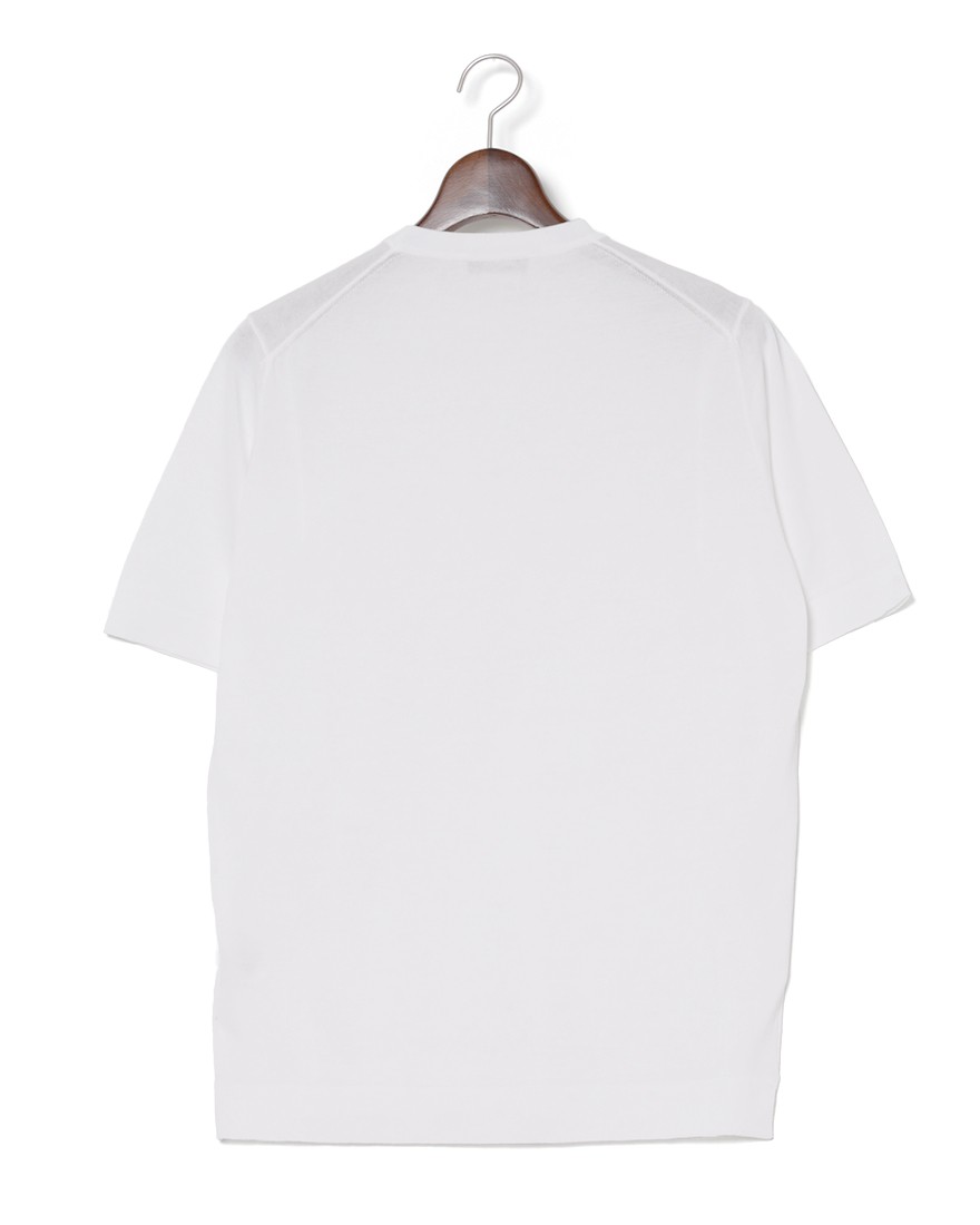 FILIPPO DE LAURENTIIS14G クレープコットン ショートスリーブニットT01l