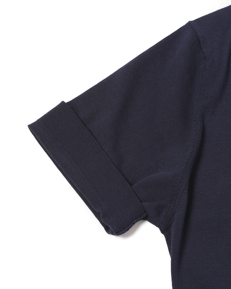 FILIPPO DE LAURENTIIS14G クレープコットン ショートスリーブニットT10l