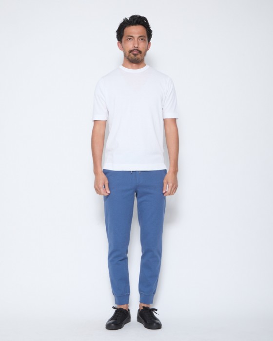 FILIPPO DE LAURENTIIS14G クレープコットン ショートスリーブニットT13l