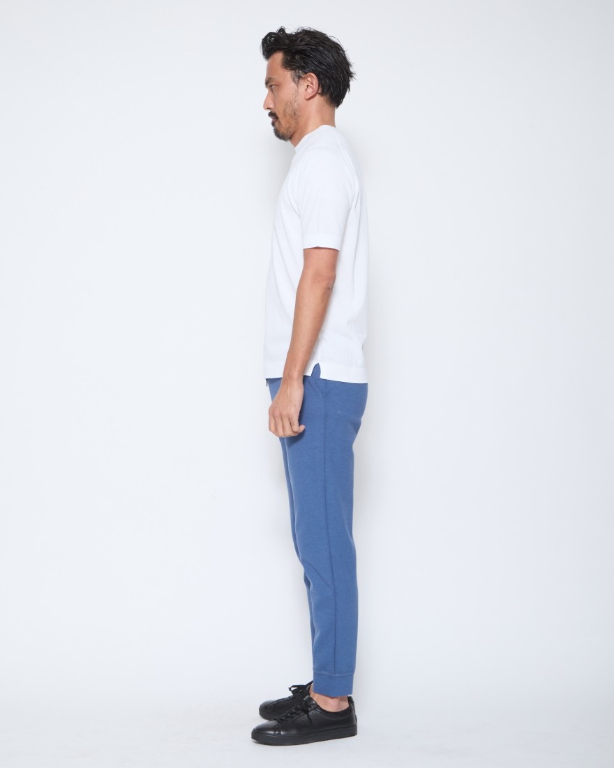 FILIPPO DE LAURENTIIS14G クレープコットン ショートスリーブニットT14l