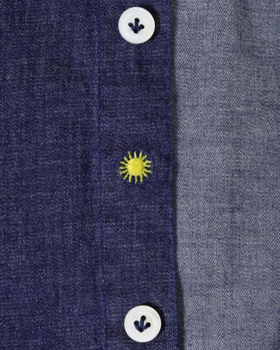 giannettoストレッチデニム カッタウェイシャツ 【SLIM FIT】09l