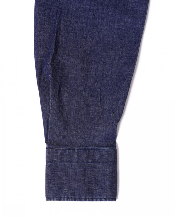 giannettoストレッチデニム カッタウェイシャツ 【SLIM FIT】13l