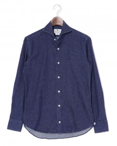 ストレッチデニム カッタウェイシャツ 【SLIM FIT】