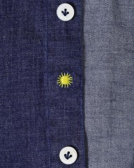giannettoストレッチデニム カッタウェイシャツ 【SLIM FIT】mb_09l
