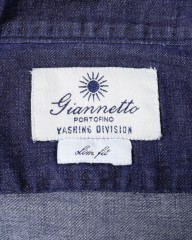 giannettoストレッチデニム カッタウェイシャツ 【SLIM FIT】mb_12l