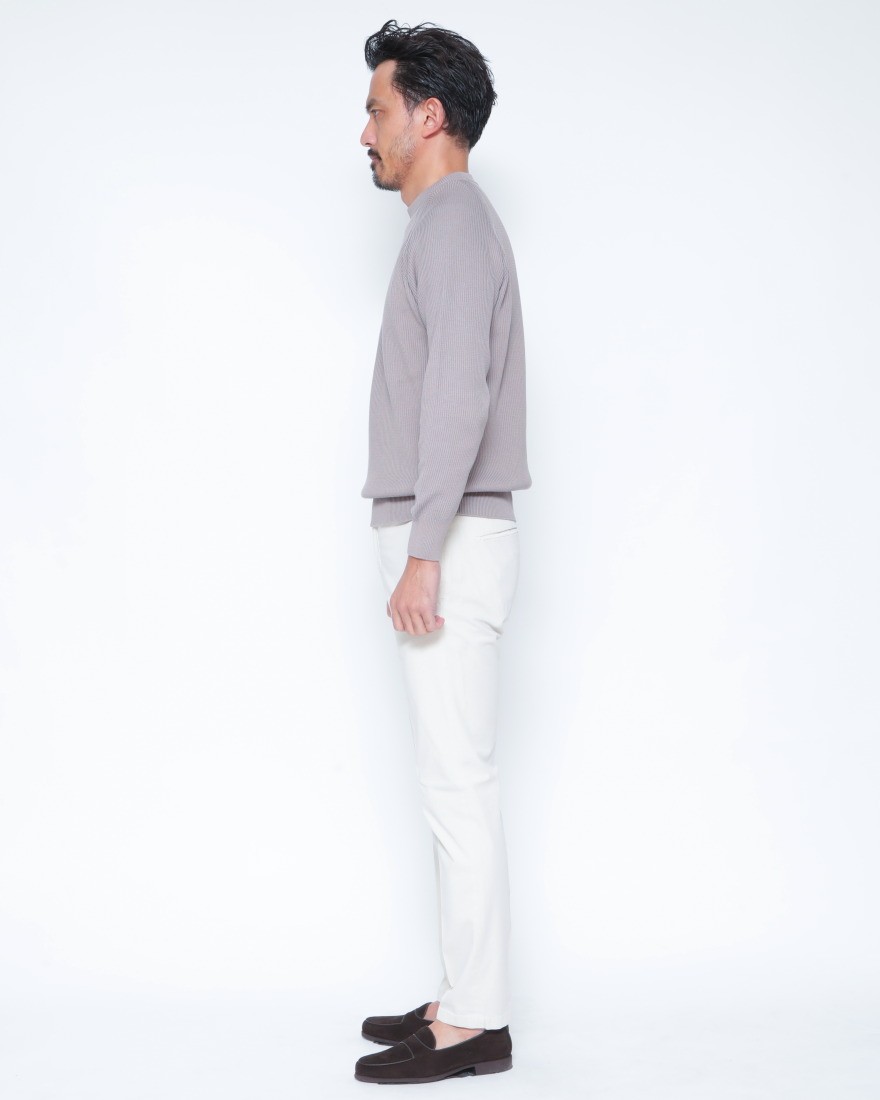 FILIPPO DE LAURENTIIS12G コットンリブ クルーネック ロングスリーブ ニット02l