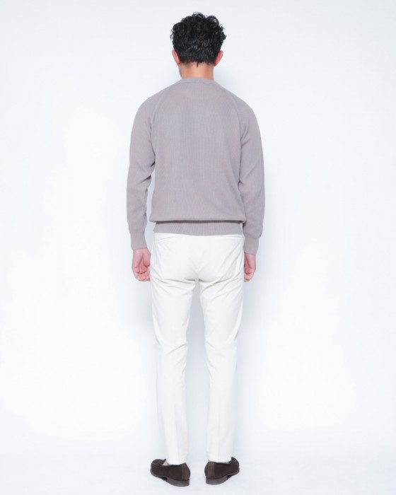 FILIPPO DE LAURENTIIS12G コットンリブ クルーネック ロングスリーブ ニット03l