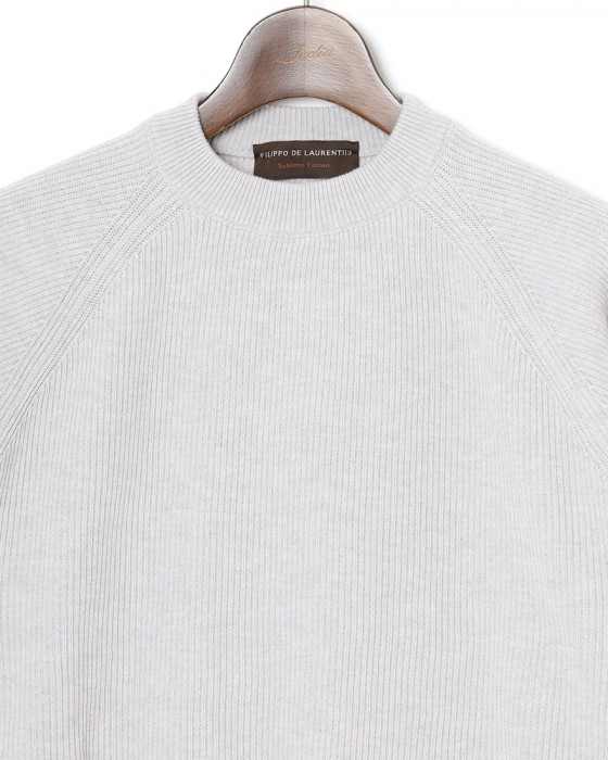 FILIPPO DE LAURENTIIS12G コットンリブ クルーネック ロングスリーブ ニット07l