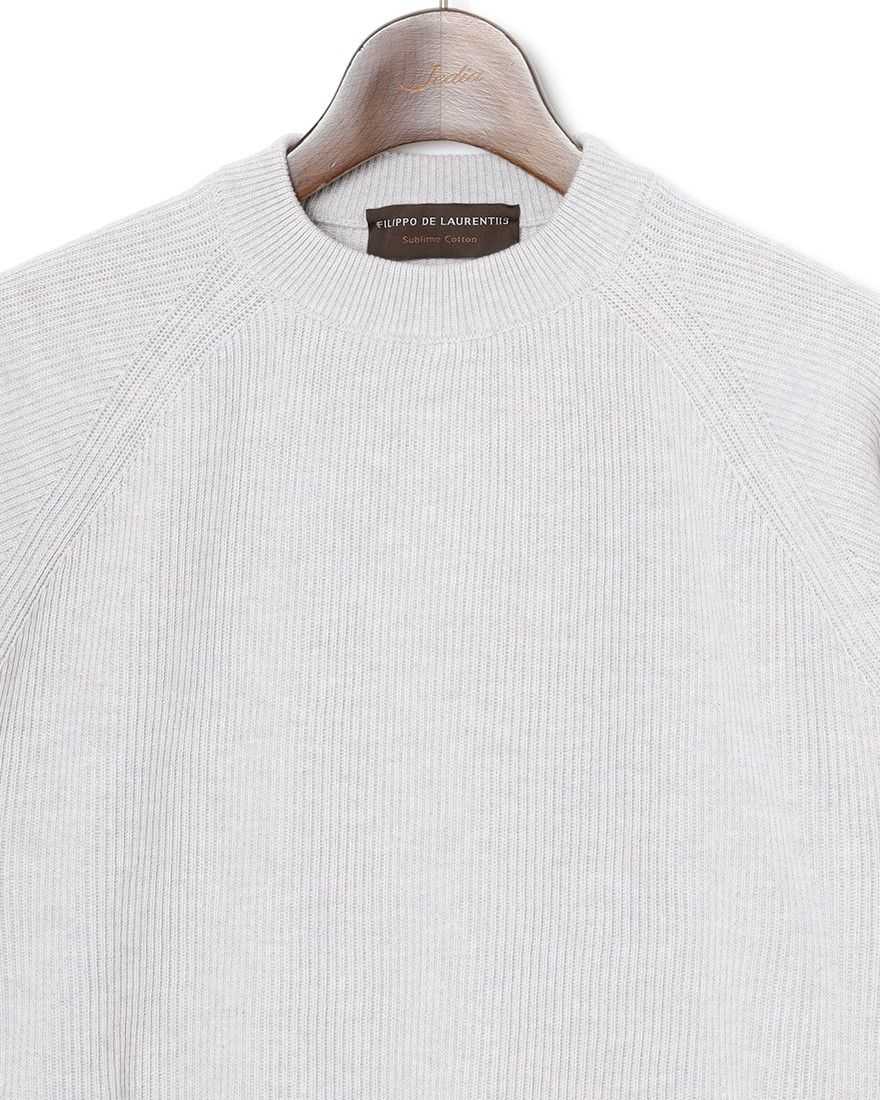 FILIPPO DE LAURENTIIS12G コットンリブ クルーネック ロングスリーブ ニット07l