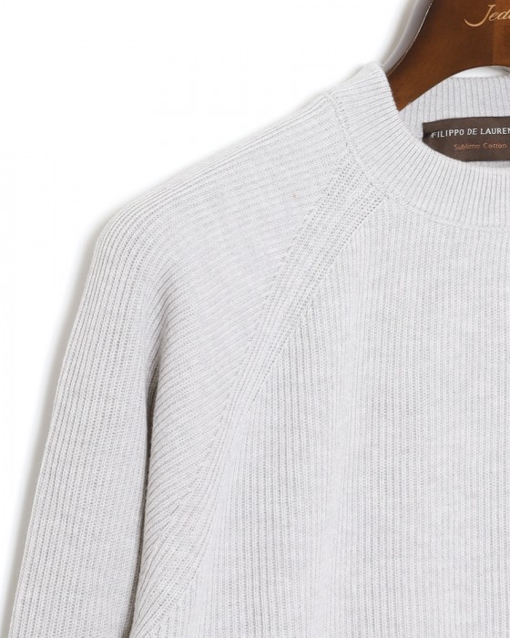 FILIPPO DE LAURENTIIS12G コットンリブ クルーネック ロングスリーブ ニット09l