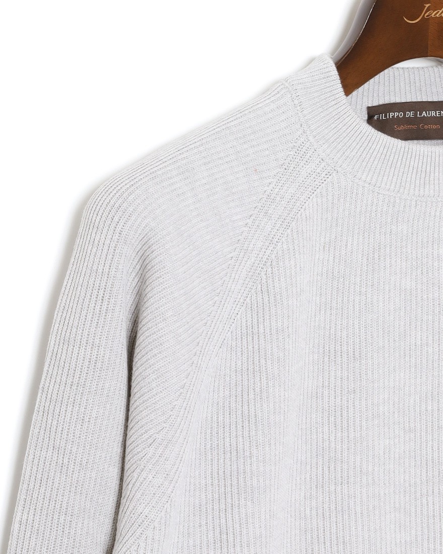 FILIPPO DE LAURENTIIS12G コットンリブ クルーネック ロングスリーブ ニット09l