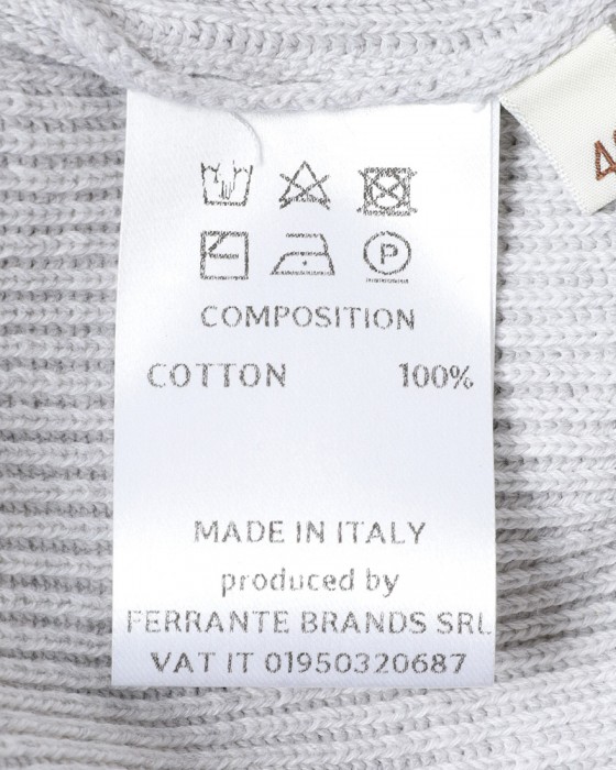 FILIPPO DE LAURENTIIS12G コットンリブ クルーネック ロングスリーブ ニット14l