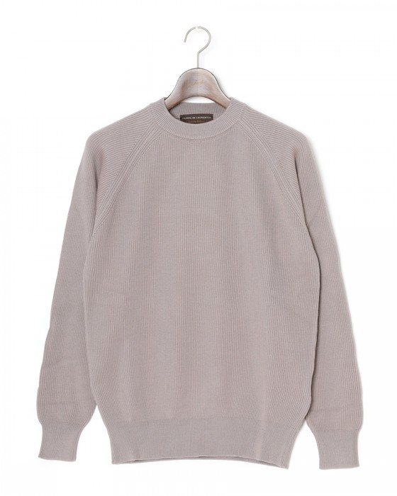 FILIPPO DE LAURENTIIS12G コットンリブ クルーネック ロングスリーブ ニットc1