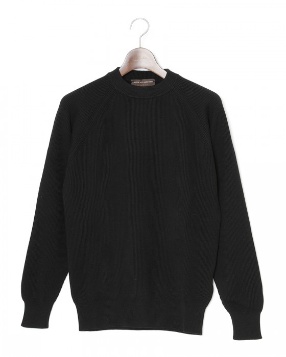 FILIPPO DE LAURENTIIS12G コットンリブ クルーネック ロングスリーブ ニットc2