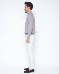 FILIPPO DE LAURENTIIS12G コットンリブ クルーネック ロングスリーブ ニットmb_02l