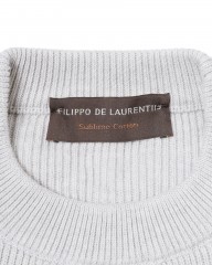 FILIPPO DE LAURENTIIS12G コットンリブ クルーネック ロングスリーブ ニットmb_08l