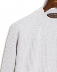 FILIPPO DE LAURENTIIS12G コットンリブ クルーネック ロングスリーブ ニットmb_09l