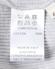 FILIPPO DE LAURENTIIS12G コットンリブ クルーネック ロングスリーブ ニットmb_14l