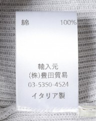 FILIPPO DE LAURENTIIS12G コットンリブ クルーネック ロングスリーブ ニットmb_15l