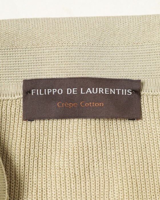 FILIPPO DE LAURENTIIS14G クレープコットン ニットポロ　09l