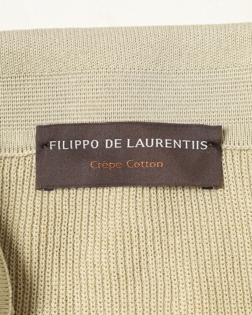 FILIPPO DE LAURENTIIS14G クレープコットン ニットポロ　09l