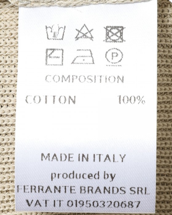 FILIPPO DE LAURENTIIS14G クレープコットン ニットポロ　15l