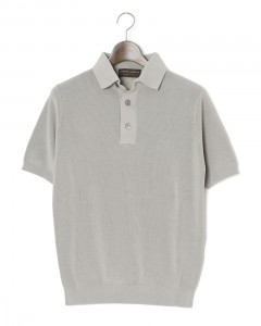14G クレープコットン ニットポロ　