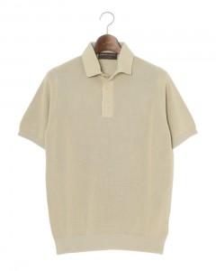 14G クレープコットン ニットポロ　