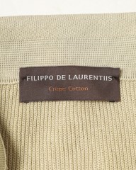 FILIPPO DE LAURENTIIS14G クレープコットン ニットポロ　mb_09l