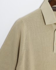 FILIPPO DE LAURENTIIS14G クレープコットン ニットポロ　mb_10l