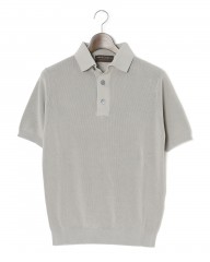 FILIPPO DE LAURENTIIS14G クレープコットン ニットポロ　mb_c0