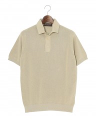 FILIPPO DE LAURENTIIS14G クレープコットン ニットポロ　mb_c1
