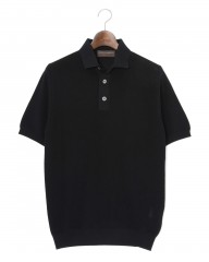 FILIPPO DE LAURENTIIS14G クレープコットン ニットポロ　mb_c2