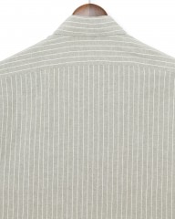 giannettoコットンリネン ストライプ　カッタウェイシャツ 【SLIM FIT】mb_08l