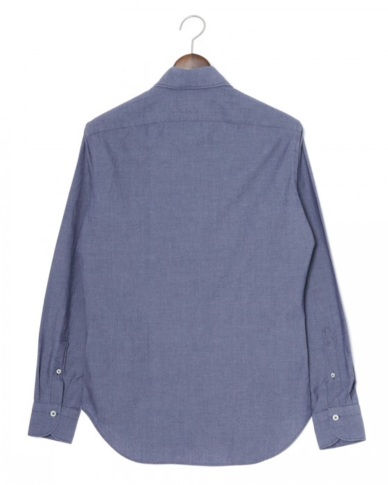 giannettoシャンブレー カッタウェイシャツ 【SLIM FIT】04l